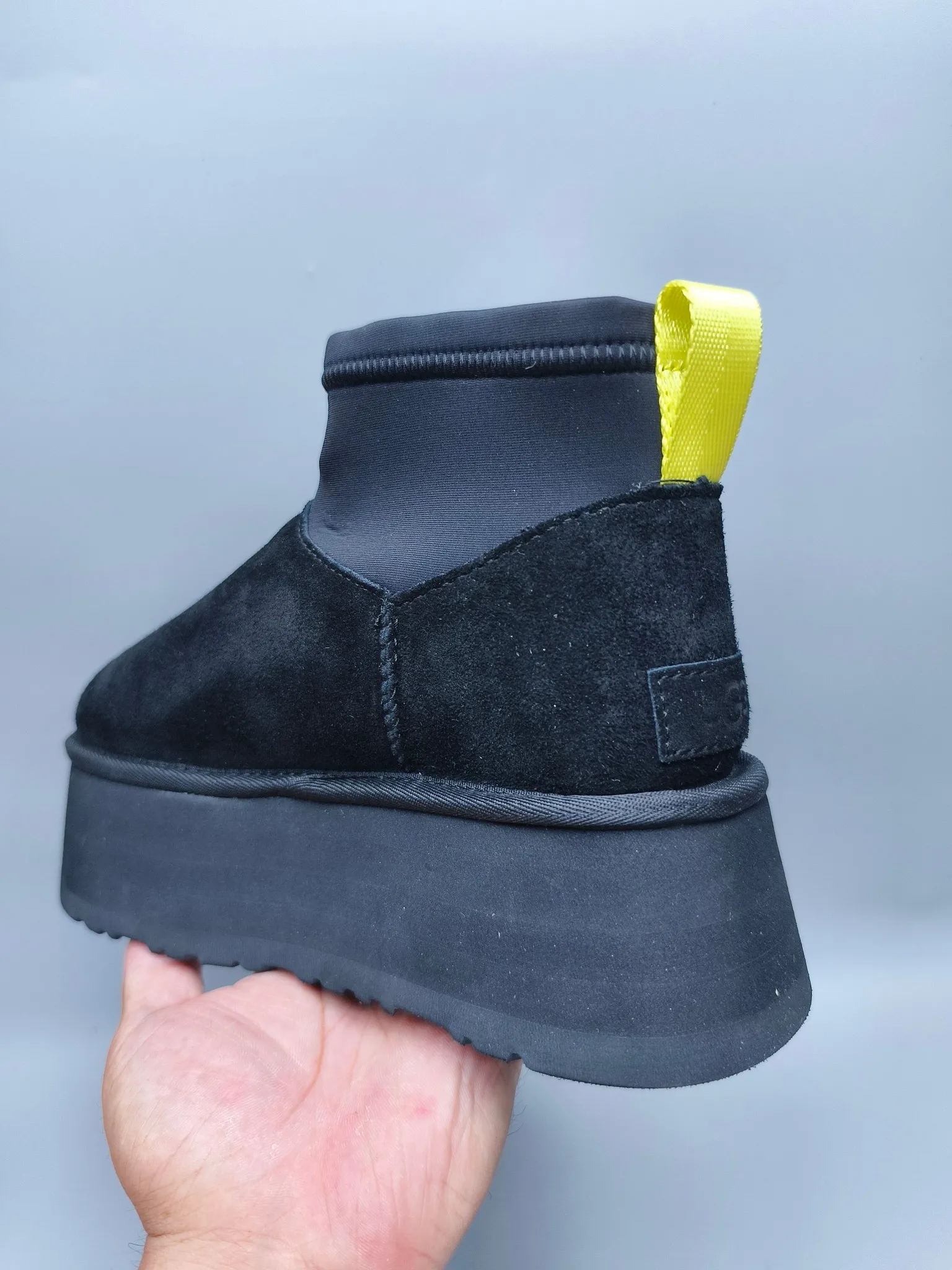 💰480 UGG sheepskin all-in-one snow boots 8170 Thick-soled elastic low-cut casual style Color: maroon black gray Size: 35-41